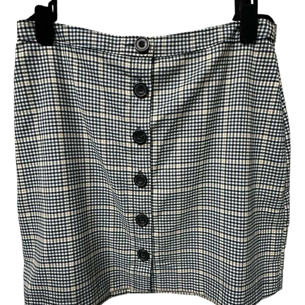 Abercrombie and Fitch Y2K Plaid Button-Front Mini Skirt Sz S - Picture 2 of 8